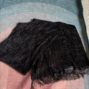 Nordstrom Textured Black and Brown Scarf